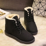 Women Winter Snow Boots Warm Platform Lace Up Ladies Women's Shoes MartLion   