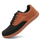 Casual Lightweight Non-slip Running Shoes Men's Wide Barefoot Sneakers Walking Footwear MartLion Black Brown 44 