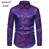 Men's Dress Shirts Long Sleeve Regualr Fit Casual Button Down Shirts Wrinkle-Free Casual Collar Shirt MartLion   