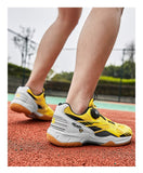 Badminton Shoes Men's Light Weight Badminton Sneakers Luxury Tennis Anti Slip Table Tenis Mart Lion   