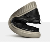 Golden Sapling White Men's Casual Shoes Classics Leather Flats Leisure Platform Footwear Skateboarding Flat MartLion   