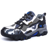 Men's Outdoor Sneakers Designers Hiking Shoes Camouflage Breathable Walking Climbing Couples MartLion Camouflage blue 44 