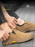 Welder Work Safety Shoes Men's Cow Leather Steel Toe Breathable Indestructible Kevlar Insole Protective Boots MartLion   