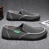 Canvas Shoes Men's Dude Shoes Slip-ons Summer Non-Leather Casual Flats Breathable Hombre MartLion   