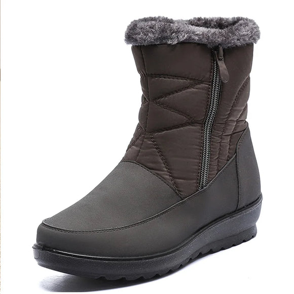  Snow Boots Women Ladies Shoes Platform Slip On Casual Ankle Waterproof Soft Mujer Winter MartLion - Mart Lion