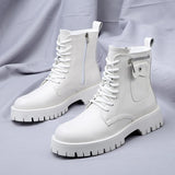 Men's English Style Thick Sole Design Men Boots Layer Leather Casual Boots MartLion