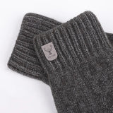 men's warm gloves winter touch screen plus fleece gloves cold warm wool knitted gloves MartLion   