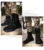 Fujeak Tactical Boots Outdoor Non-slip Snow Men's Military Desert Combat Platform Ankle Shoes Mart Lion   