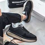 Fujeak Breathable Mesh Vulcanized Shoes Casual Non-slip Sneakers Trendy Men's Mart Lion   