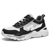 Ultralight Men's Free Running Shoes Dad Designer Sneakers Spring Walking Sports Jogging Footwear Mart Lion 8001black white 6.5 