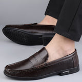 Super Soft Leather Men's Loafers Slip On Casual Footwear Moccasins Dress Shoes Mart Lion   