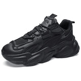 Autumn Men's Casual Sneakers Platform Tennis Running Basketball Sport Shoes Non-slip Walking Jogging Trainers MartLion black 39 