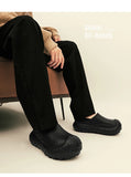 Classic Warm Waterproof Cotton Shoes Anti-slip Couple Faux Fur Snow Boots Casual Men's MartLion   