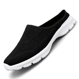 Men's Summer Loafer Shoes Walking Footwear Couple Sneakers Casual Shoes Breathable Tenis MartLion black 36 