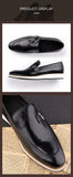 Deluxe Men's Casual Shoes Cow Leather Loafer Monk Strap Buckles Dress Daily wear casual Driving MartLion   