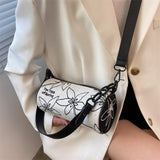 Canvas Luxury Handbags Women Shoulder Bags Designer Tote Barrel-shaped Crossbody Top-handle Mart Lion   
