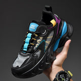 Unisex Spring Running Shoes Women Trend Chunky Sneakers Men's All-match Platform Sport Mesh Walking Zapatos De Hombre Mart Lion F8810black 7 