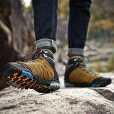 Autumn Outdoor High Top Sport Hiking Boots Men's Winter Keep Warm Casual Sneakers Non-Slip Camping Walking Shoes MartLion   