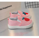 Children Casual Shoes Girls Canvas Shoes Boys Slip-on Baby Cute Cartoon Print Sneakers MartLion   