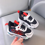 Boys Casual Shoes Led Lights Summer Soft Bottom Shoes Mesh Breathable Spring and Autumn Spiderman Sneakers MartLion   