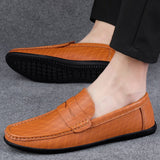 Super Soft Men&'s Moccasins Slip Loafers Flats Casual Footwear Microfiber Leather Shoes Mart Lion   