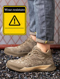 Work Safety Shoes Men's Boots High Top Work Sneakers Steel Toe Cap Anti-smash Puncture-Proof Indestructible MartLion   
