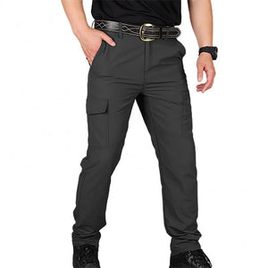 Men Pants Casual Cargo Pants Tactical Trousers Male Waterproof MartLion Summer black 4XL 