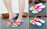 Women Sandals Summer Candy Color Women Shoes Peep Toe Stappy Beach Valentine Rainbow Clogs Jelly Flats Mart Lion   