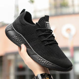Men's Light Running Shoes Breathable Lace-Up Jogging Sneakers Anti-Odor Casual MartLion   