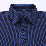 Striped Shirt Brand Clothing Pocket Men's Long Sleeve Shirt  Summer Slim Fit Shirt Casual Shirt Clo Mart Lion   