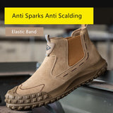 anti scalding Welding Shoes anti-slip safety boots work men's Puncture Proof work sneakers with steel toe industrial safety MartLion   