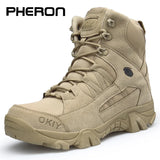 Men's Tactical Boots Army Boots Military Desert Waterproof Work Safety Shoes Climbing Hiking Outdoor MartLion   