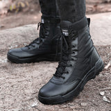 Lightweight Military Black Boots Men's Breathable Spring Summer Shoes Tactical Combat hombre Militares Chaussure Homme Mart Lion   