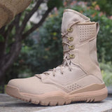 Tactical Boots Army Fans Men's Ultralight Breathable Assault Combat Outdoor Training Sports Hiking Climnbing Shoes MartLion Sand 38 