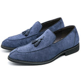 Suede Leather Men's Loafers Shoes Soft Dress Slip On Casual Moccasins Soft Formal Leisure Social Mart Lion   