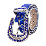 Bling Luxury Strap Rhinestones Belt De Strass Ceinture Femme Crystal Studded Belt for Men's Women Cowboy Cowgirl MartLion   