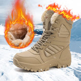 Winter Boot Men's Waterproof Ankle Boots Men Thick Plus Warm Large Snow Hiking Boots Outdoor Cotton Shoes Sneakers MartLion