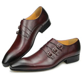 Dress Casual Leather Shoes Men's British Leather Style Designer Loaer Genuine Leather Pointed Toe MartLion   