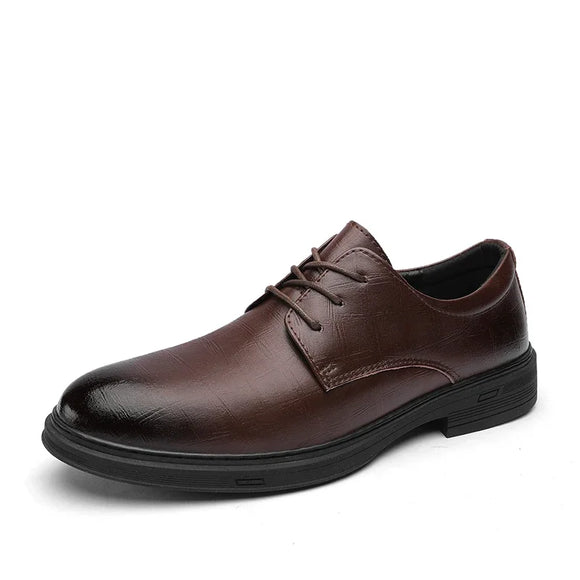 Golden Sapling Formal Shoes Men's Leather Flats Casual Dress Office Oxfords Wedding Flats MartLion Brown 99 41 