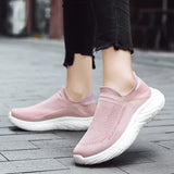 Soft-sole Walking Men's Shoes Lightweight Casual Sneakers Breathable Slip on Loafers Unisex Women MartLion   