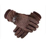 Touch Screen Winter Warm Men's Gloves Leather Casual Gloves Mittens for Men Outdoor Sport Full Finger Glove MartLion   