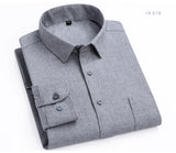 Men's Flannel Long Sleeve Premium Heavy Cotton Shirt England Casual MartLion   