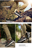  Casuals Men's Shoes Summer Breathable Hiking Walking Sneakers Outdoor Ultralight Leather Slip-on Climbing Trekking MartLion - Mart Lion