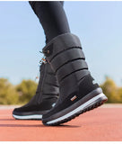Winter thick women's snow boots Warm Plush Mid-calf Boots Non slip Waterproof Platform Snow Boot Casual Female White shoes MartLion