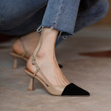 High Heels Summer Buckle Pointed Heel Sandals Women Comfort Simplicity Stilettos De Mujer Mart Lion   