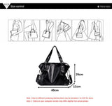 Black Shoulder Bags Women Large Capacity Casual Tote Female Pu Leather Hobos Crossbody Bag  Simple Handbag Mart Lion   
