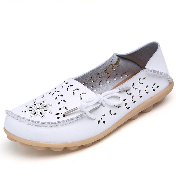 Flat Shoes Women Breathable Leather Loafers Casual Shoes Slip On Moccasins Zapatos Para Mujeres Flats Female MartLion   