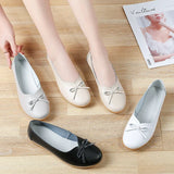 Women Shoes Loafers Moccasins Summer Genuine Leather Flats Slip On Loafers Flats Tassel MartLion   