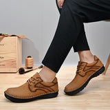 Spring/Autumn Genuine Leather Men's Shoes Outdoor Casual Breathable Flats Brand Moccasins Loafers Mart Lion   