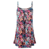 Women's Summer Casual Vest Sleeveless Bohemian Print Loose Tank Large Dress MartLion   